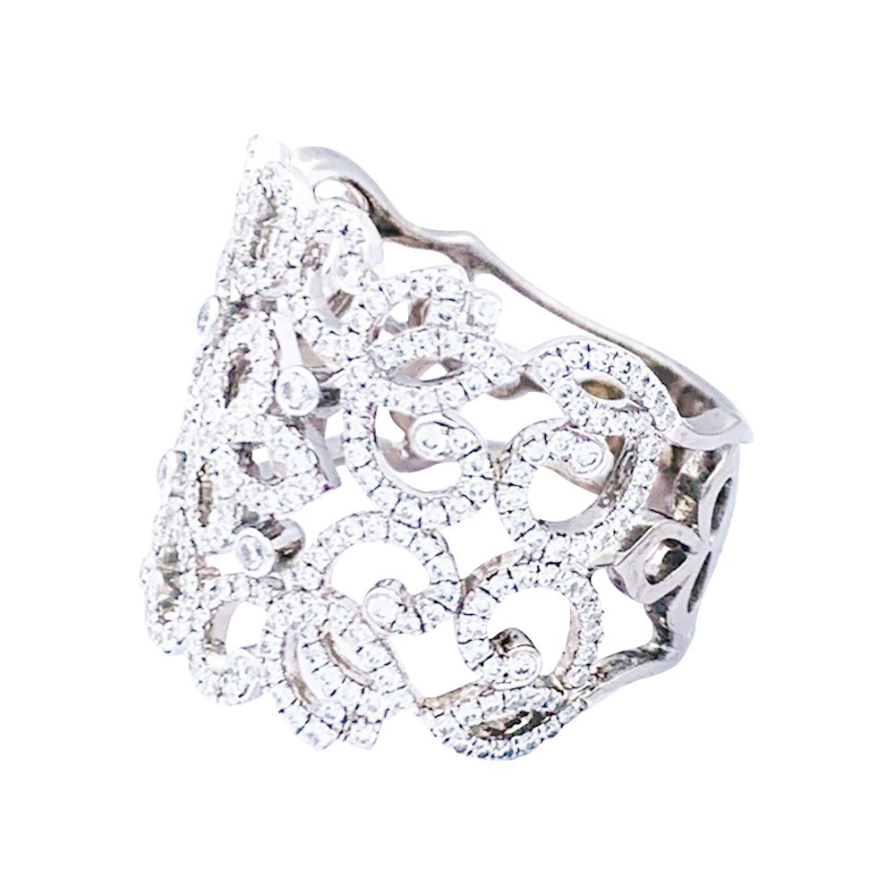Bague Messika, "Eden", or blanc, diamants. - Castafiore