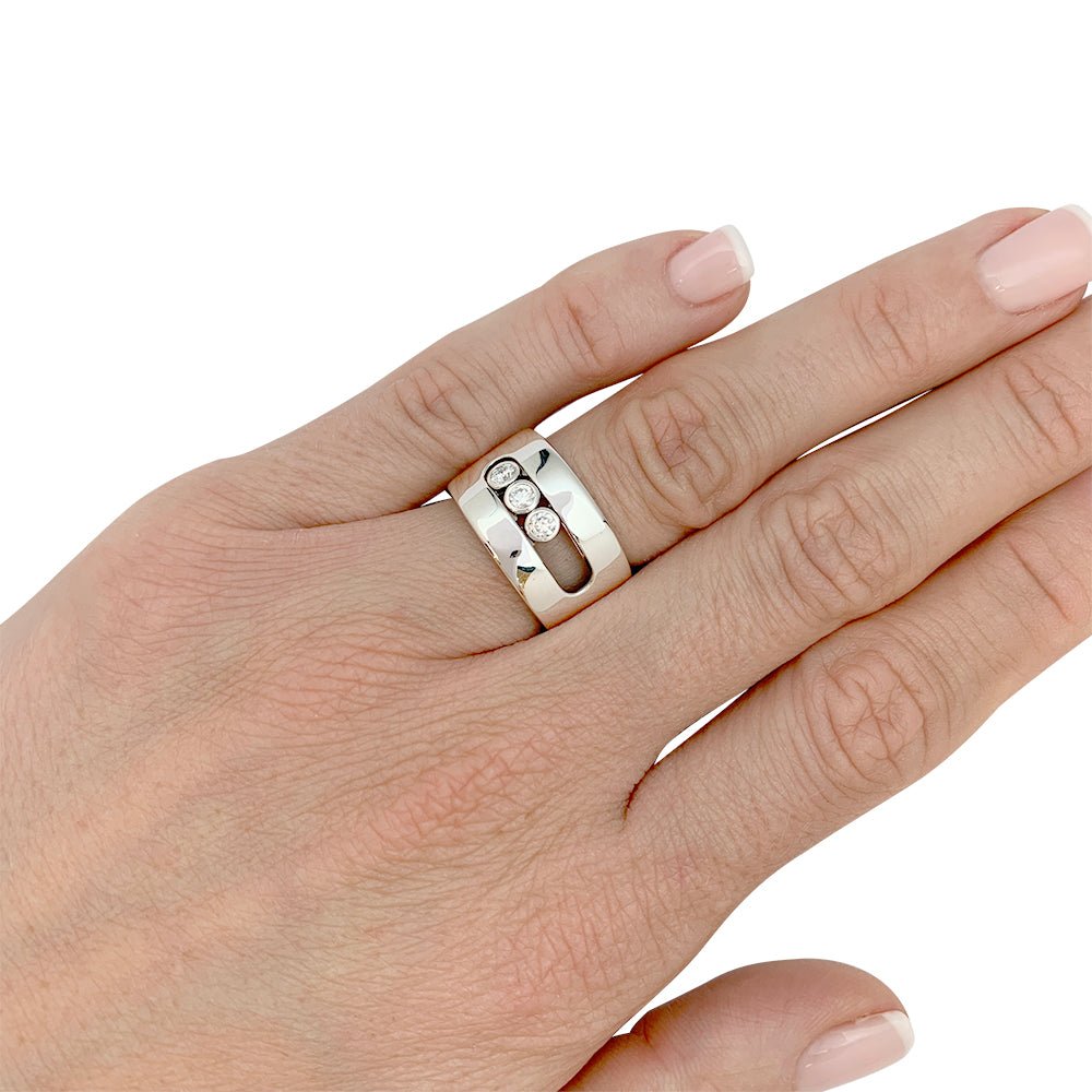 Bague Messika, "Move", or blanc, diamants - Castafiore