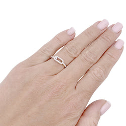 Bague MESSIKA, "Move Uno Pavé", or blanc et diamants - Castafiore