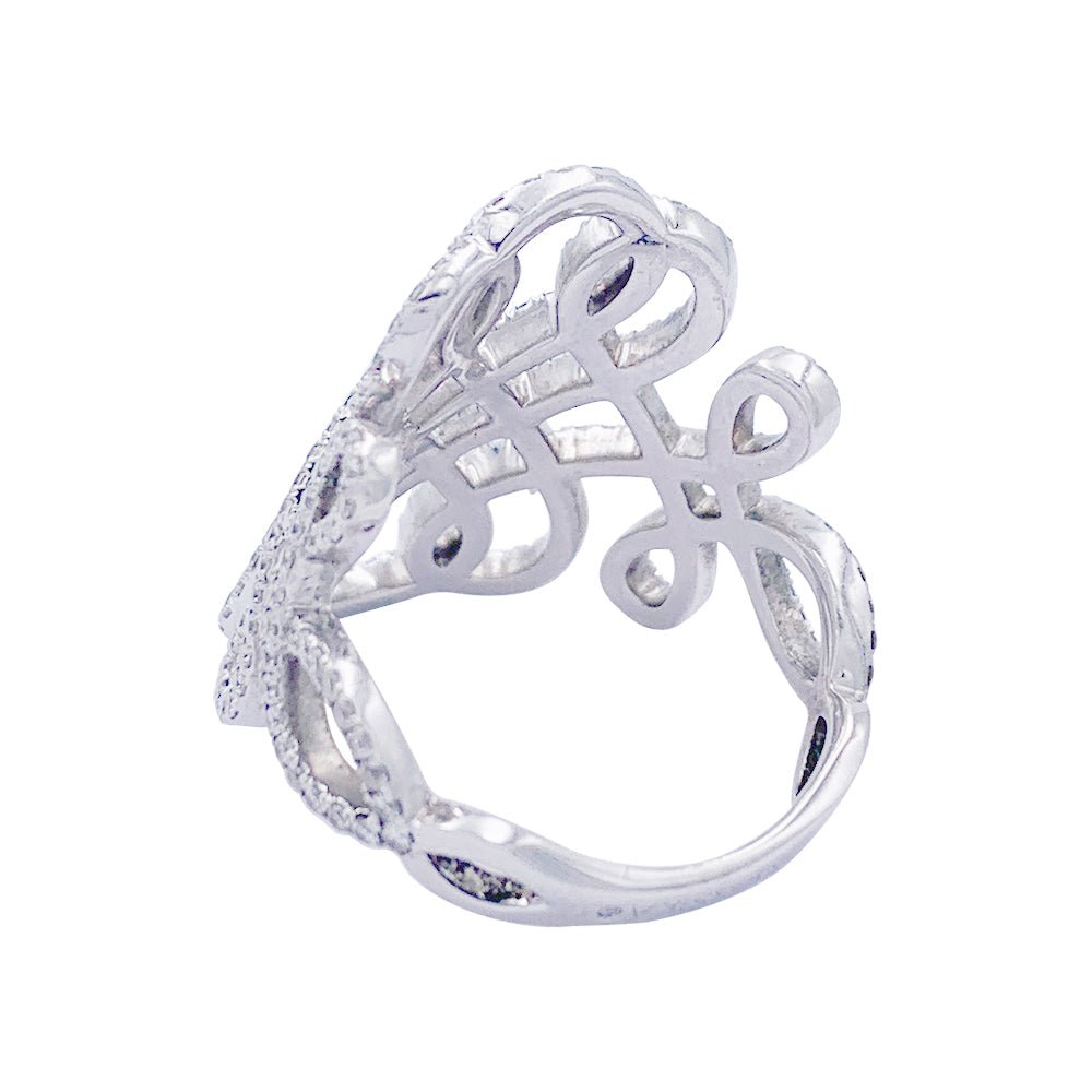 Bague Messika, "Promess", or blanc, diamants - Castafiore