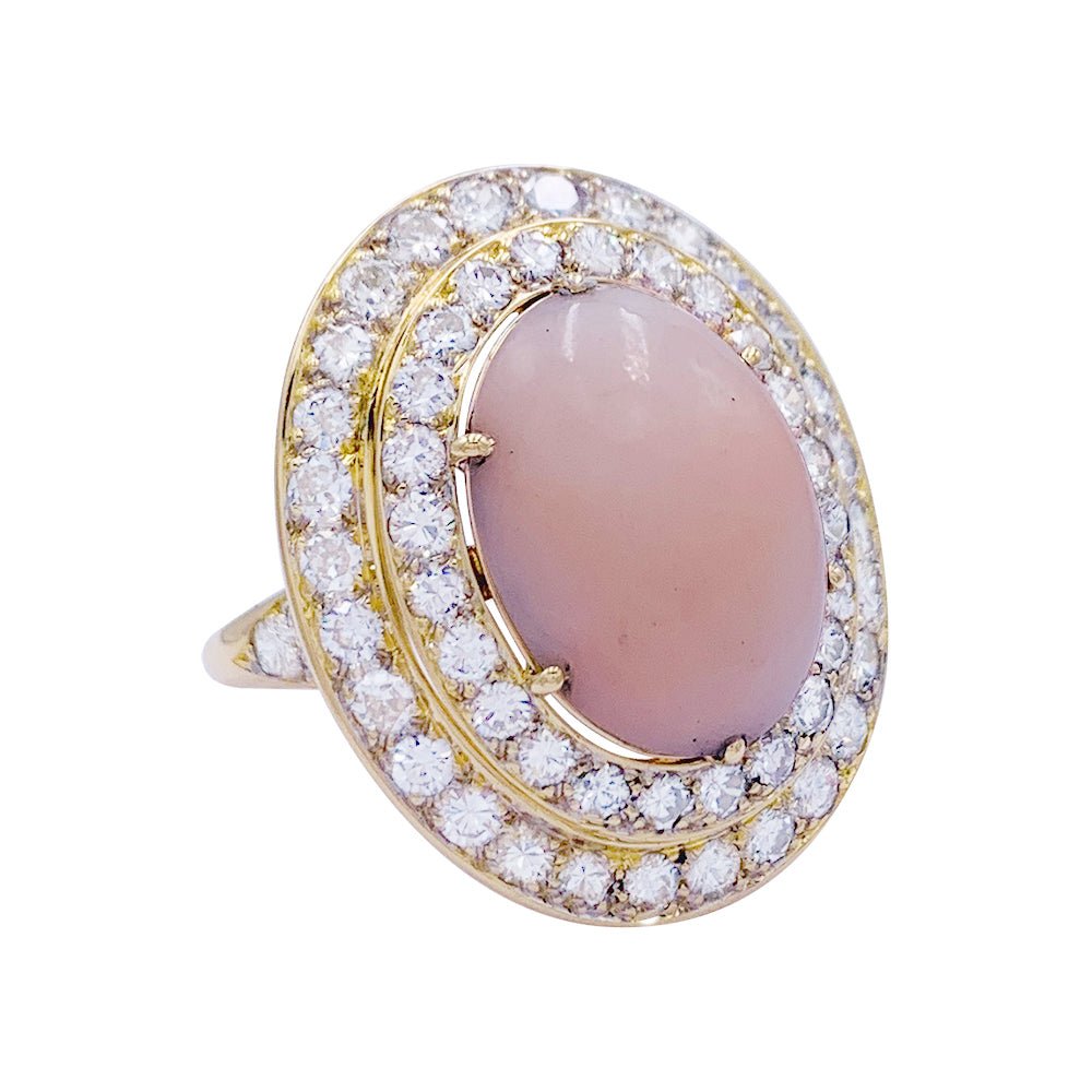 Bague M.Gérard corail, diamants - Castafiore