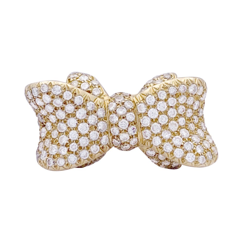 Bague Noeud en or jaune et diamants - Castafiore