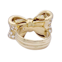 Bague Noeud en or jaune et diamants - Castafiore