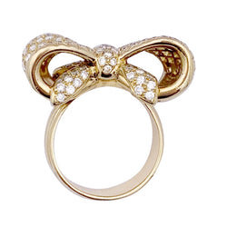 Bague Noeud en or jaune et diamants - Castafiore
