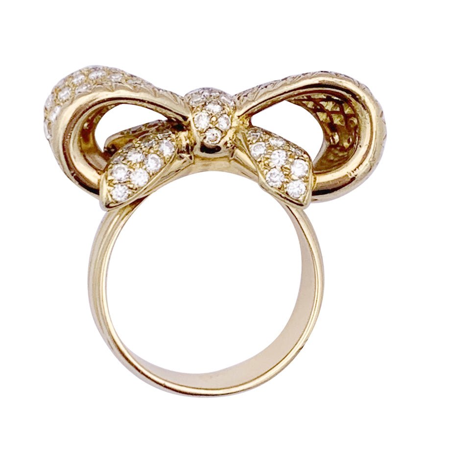 Bague Noeud en or jaune et diamants - Castafiore