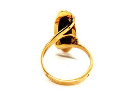 Bague Oeil de tigre en or jaune - Castafiore