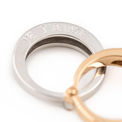 Bague O.J. PERRIN en or blanc et or rose, et saphirs - Castafiore