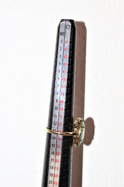 Bague Opale Blanche Et émeraudes