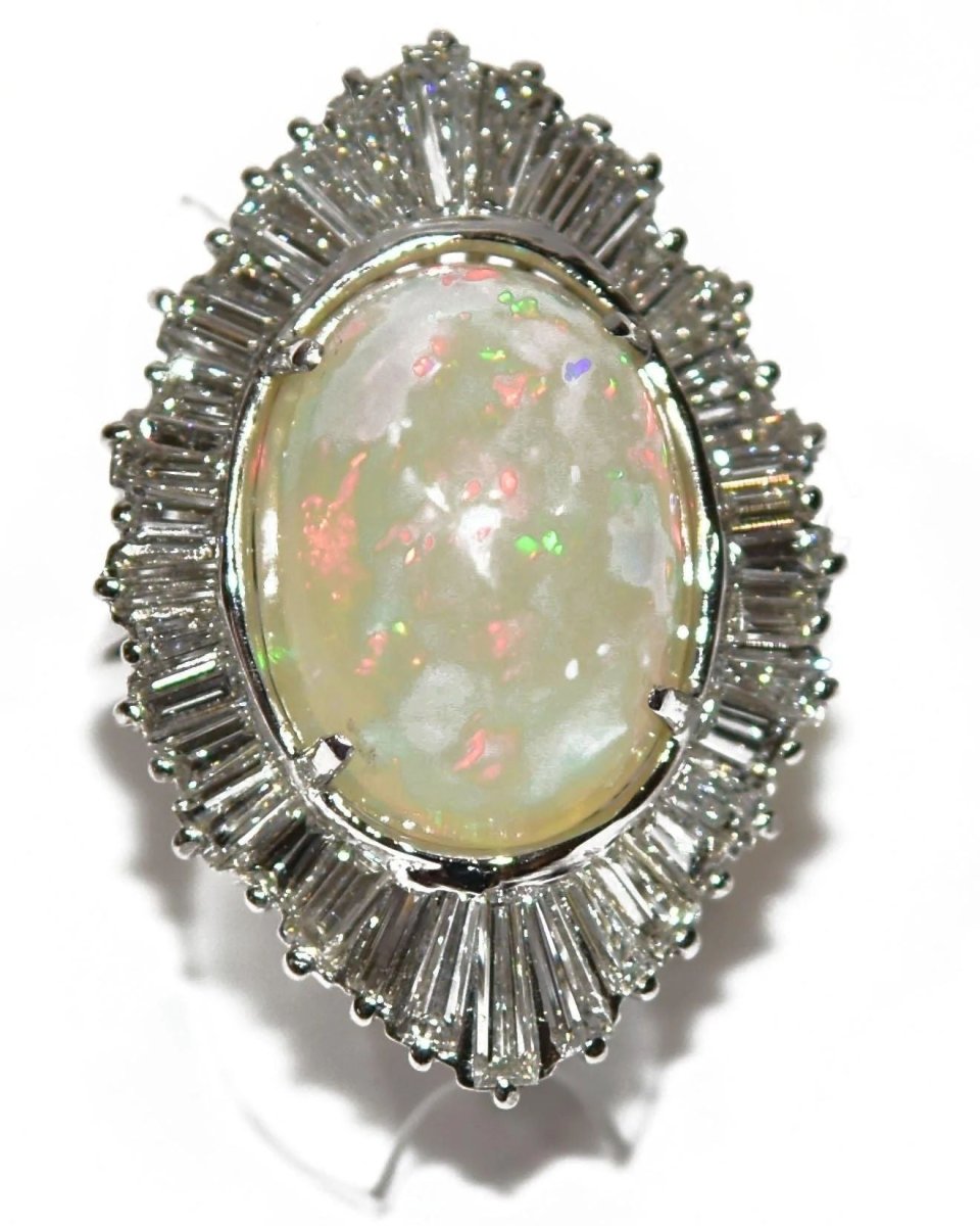 bague Opale et diamant - Castafiore