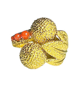 Bague Or 1950 Gorce - Castafiore