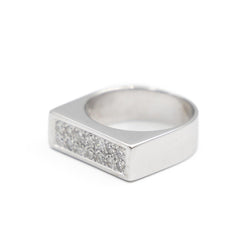 Bague Or blanc Diamant - Castafiore