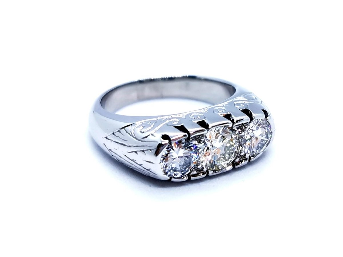Bague Or blanc Diamant - Castafiore
