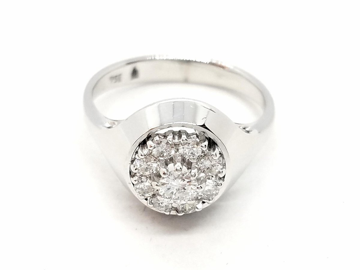 Bague Or blanc Diamant - Castafiore