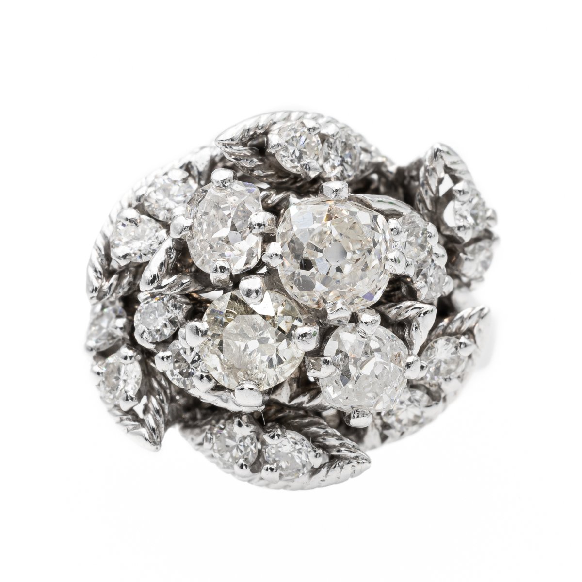 Bague Or blanc Diamant - Castafiore