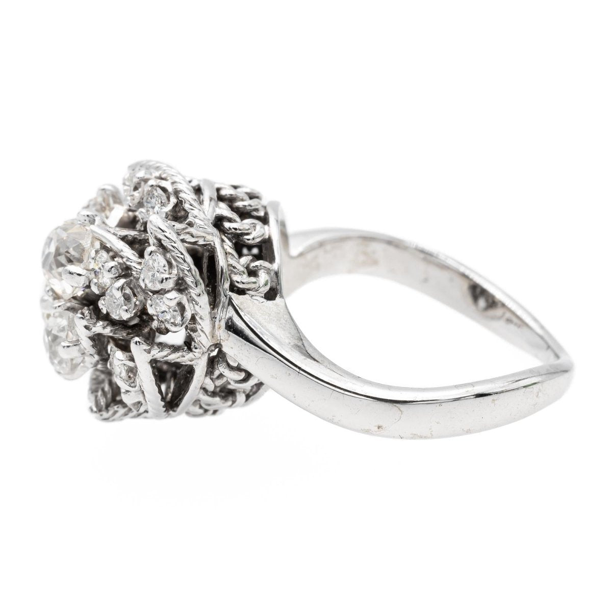 Bague Or blanc Diamant - Castafiore