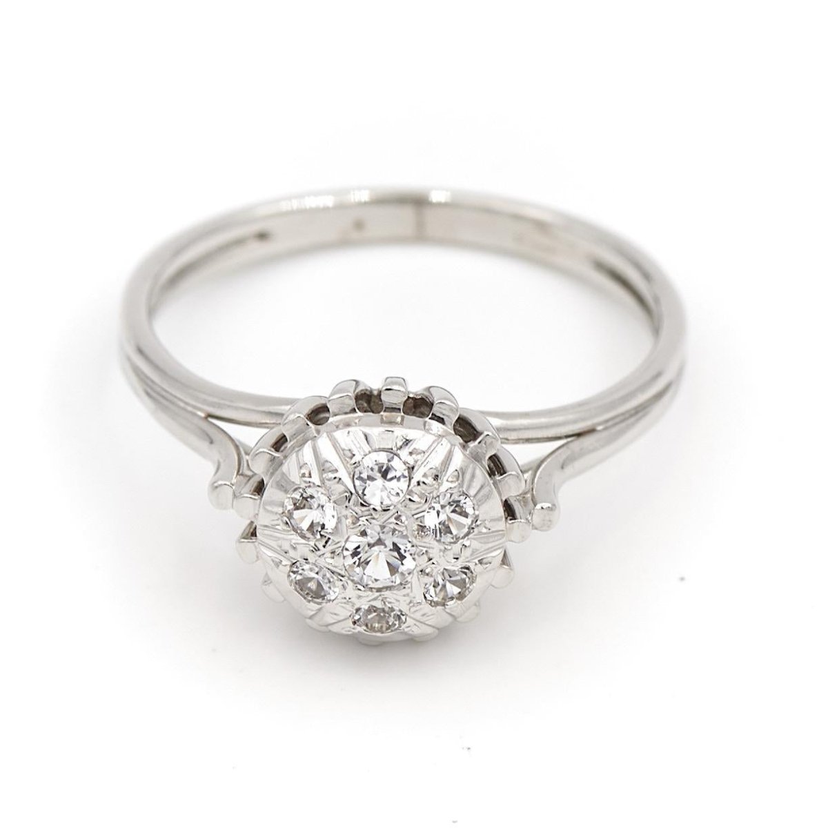 Bague Or blanc Diamant - Castafiore