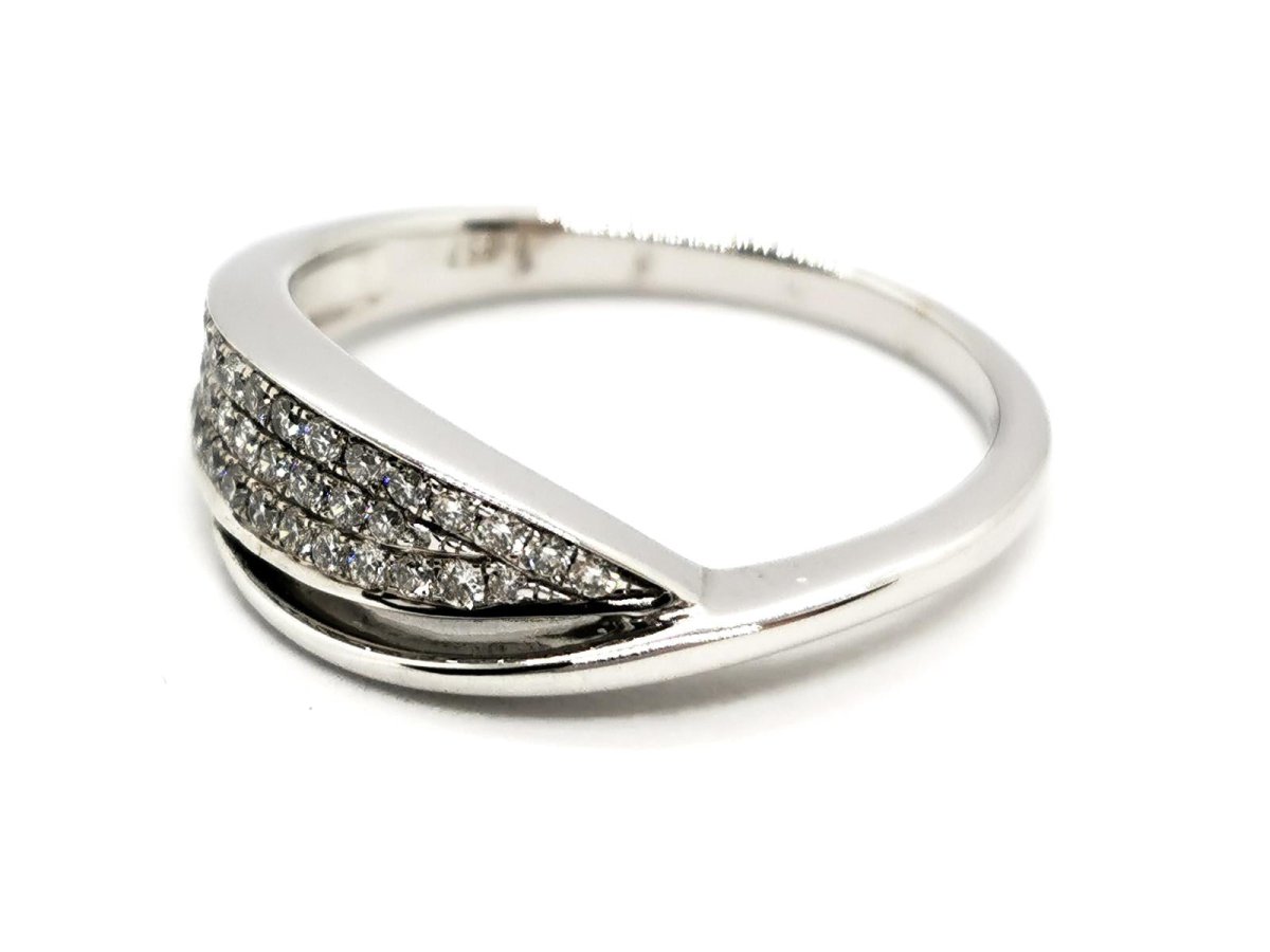 Bague Or blanc Diamant - Castafiore
