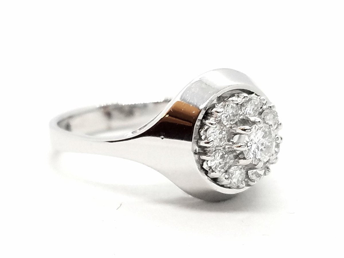 Bague Or blanc Diamant - Castafiore