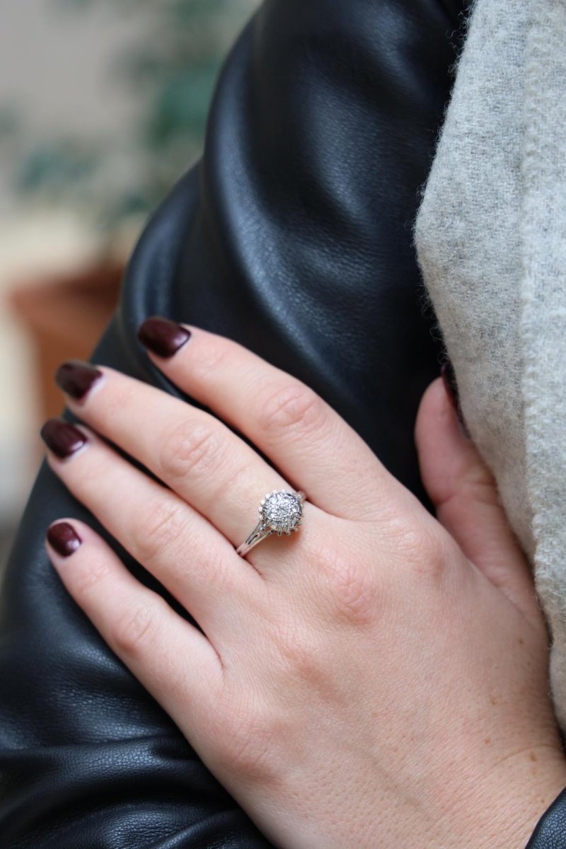 Bague Or blanc Diamant - Castafiore