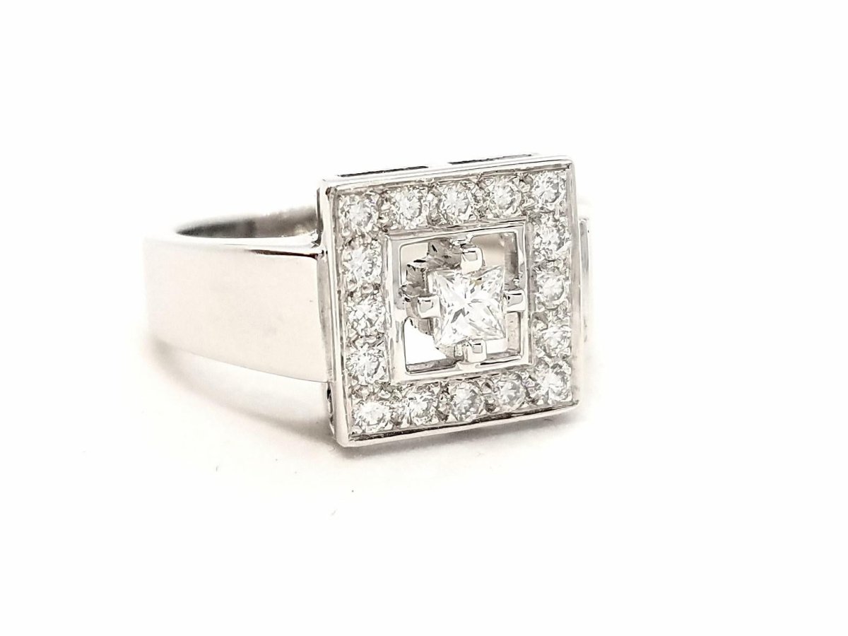 Bague Or blanc Diamant - Castafiore