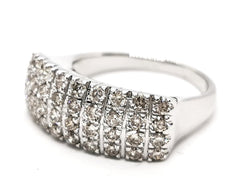 Bague Or blanc Diamant - Castafiore