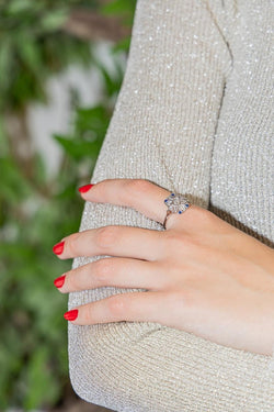 Bague Or blanc Diamant - Castafiore