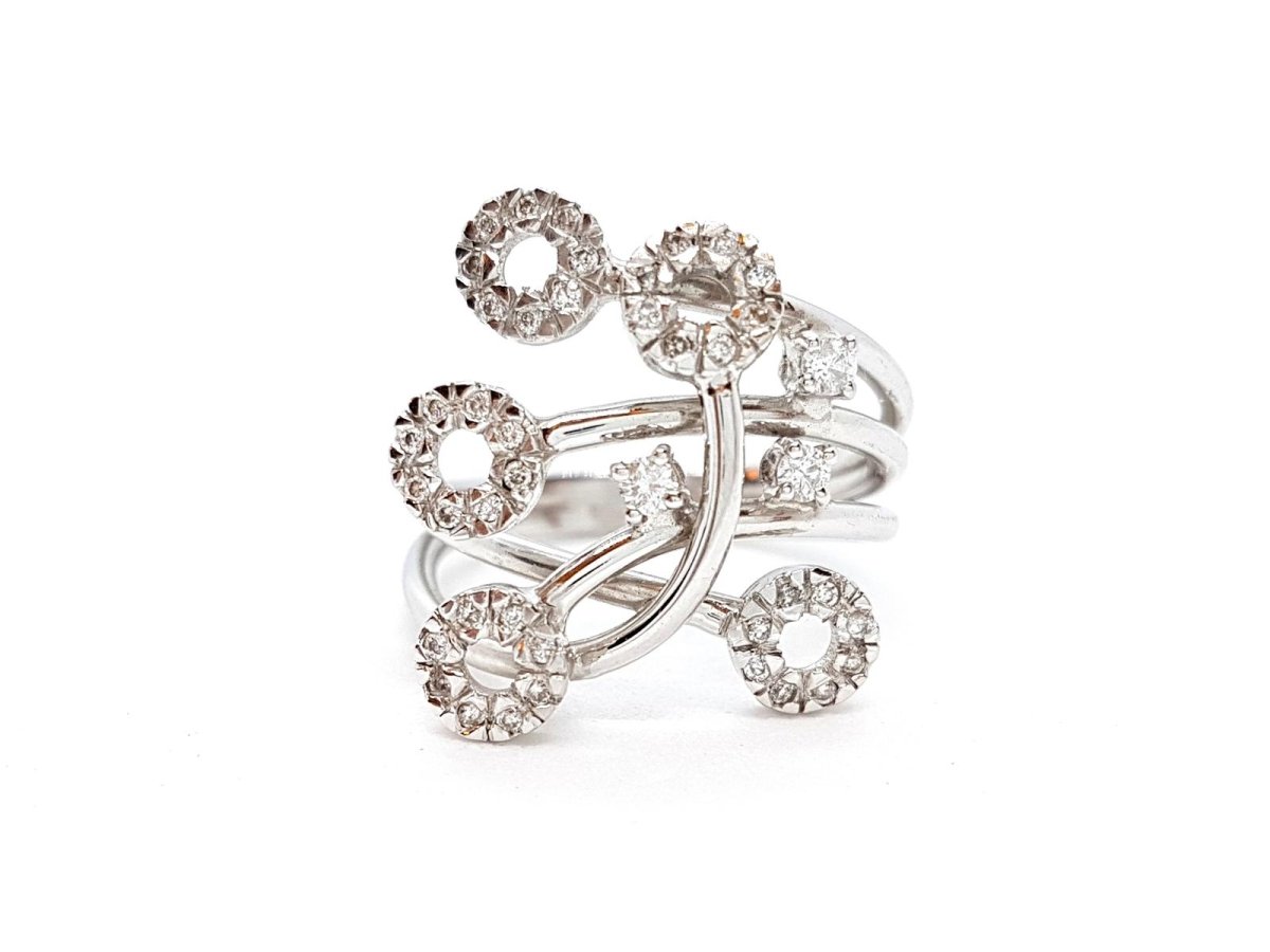 Bague Or blanc Diamant - Castafiore