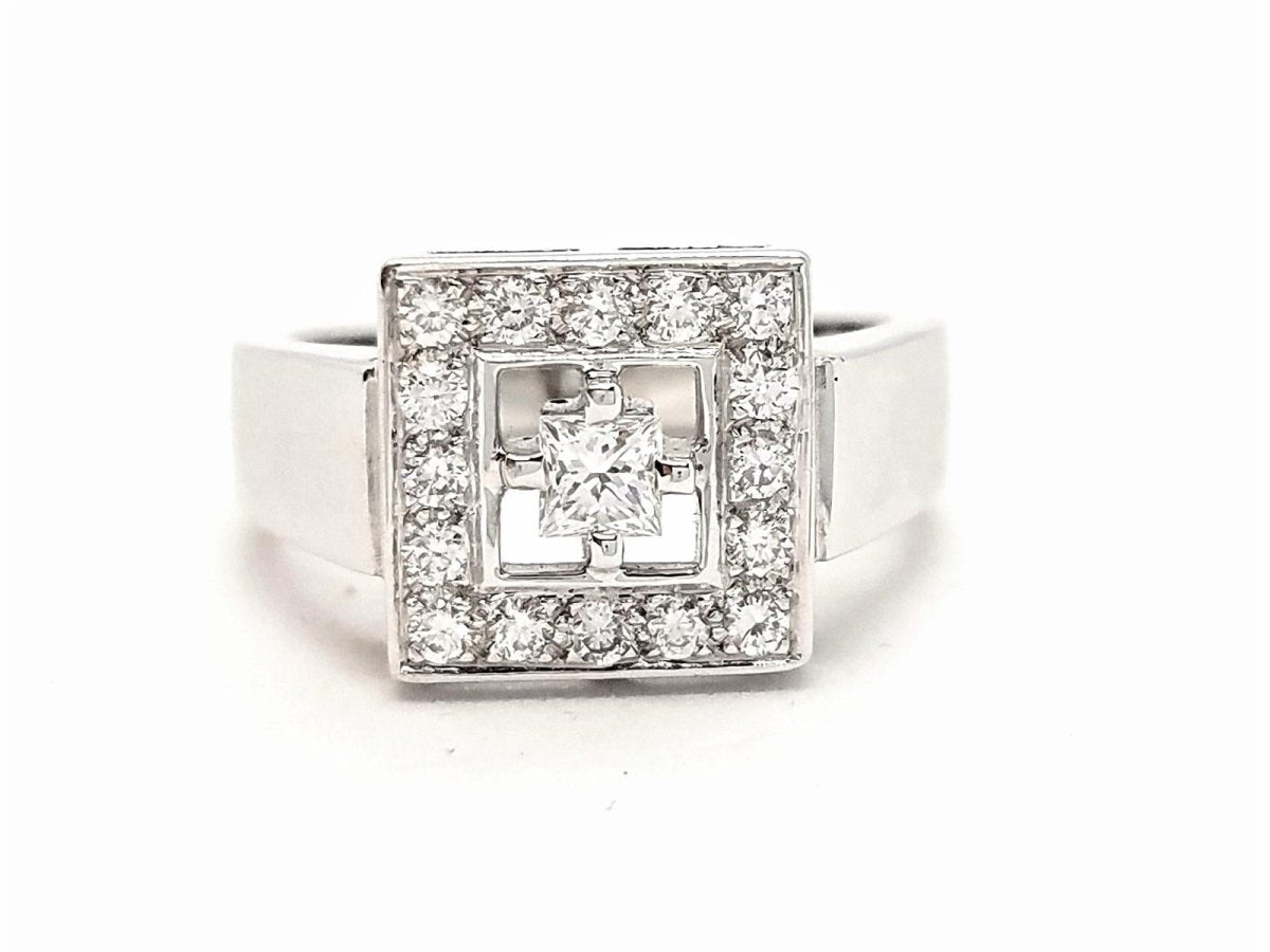 Bague Or blanc Diamant - Castafiore