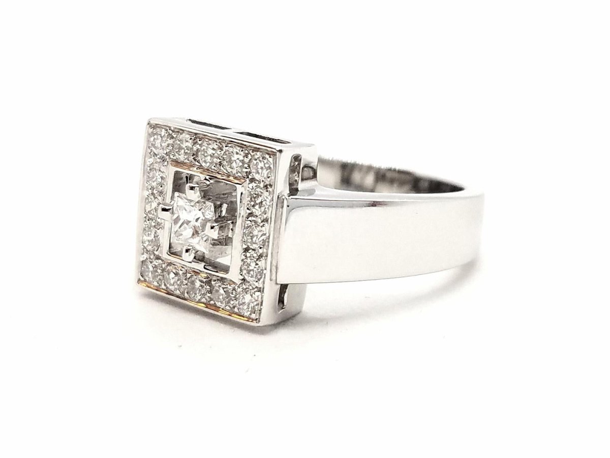 Bague Or blanc Diamant - Castafiore