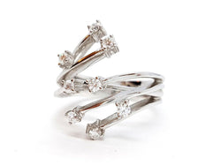 Bague Or blanc Diamant - Castafiore