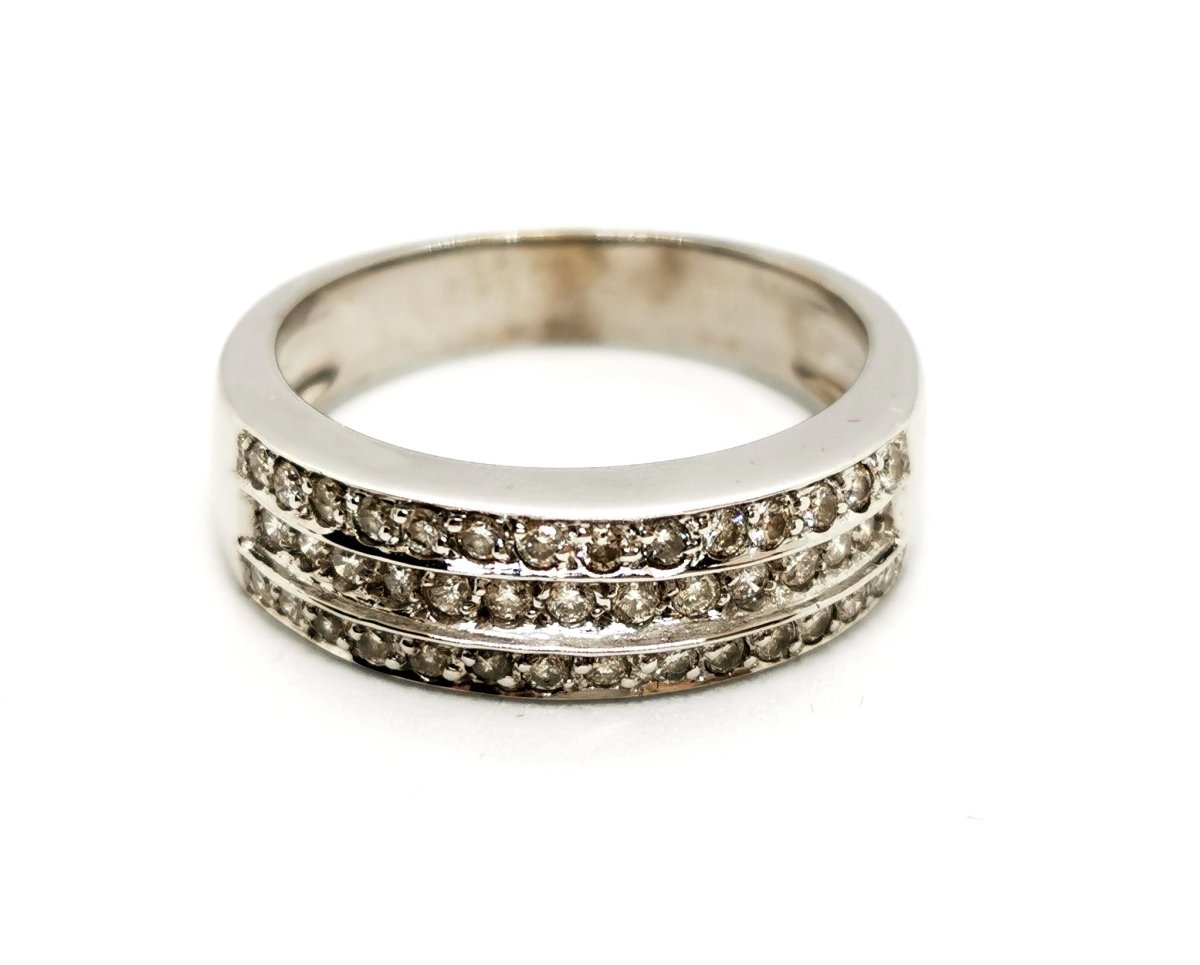Bague Or blanc Diamant - Castafiore