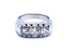 Bague Or blanc Diamant - Castafiore