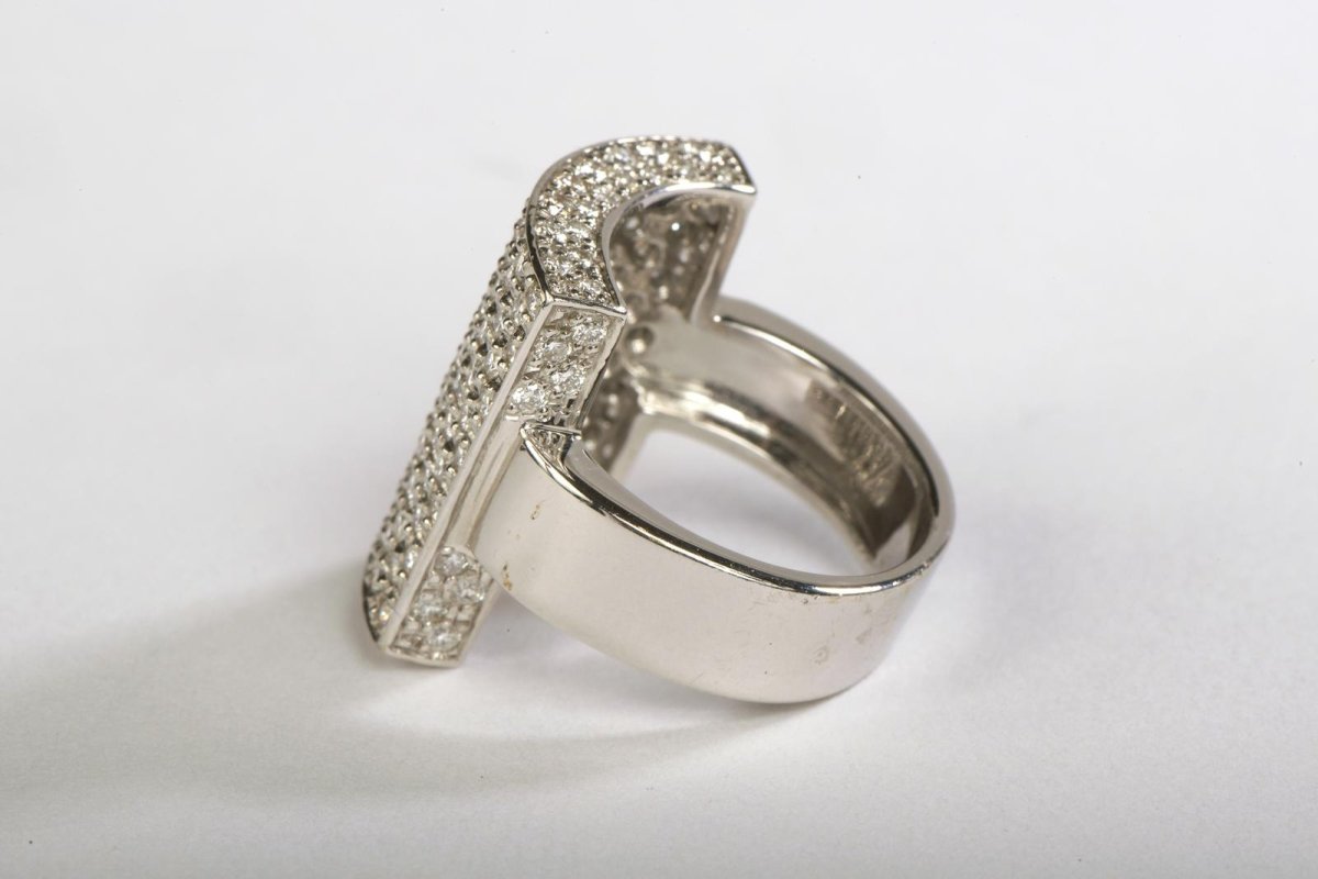 Bague Or blanc Diamant - Castafiore