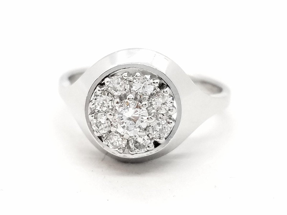 Bague Or blanc Diamant - Castafiore