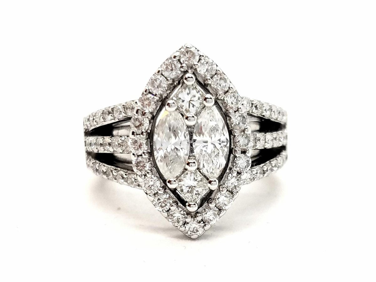 Bague Or blanc Diamant - Castafiore