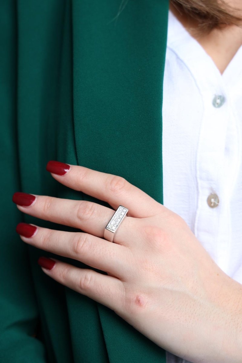 Bague Or blanc Diamant - Castafiore