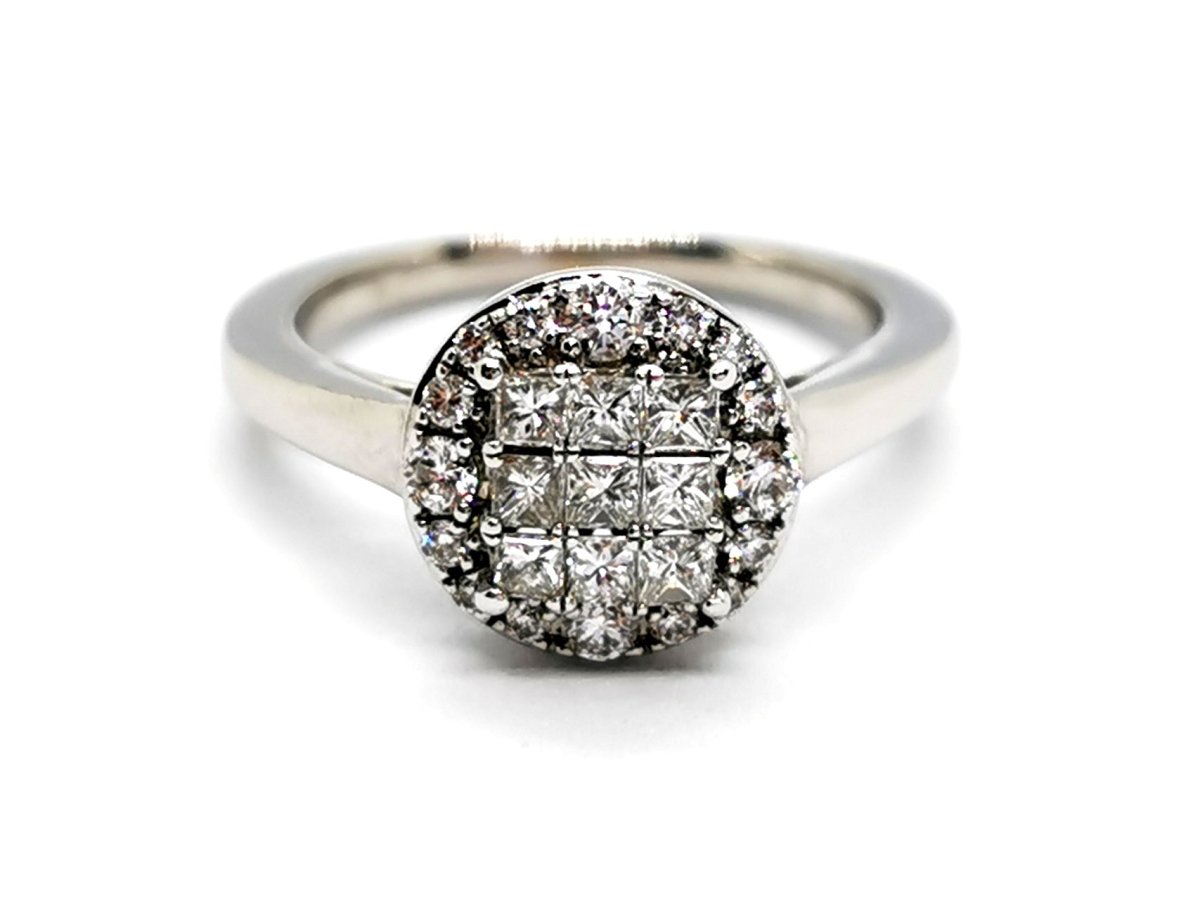 Bague Or blanc Diamant - Castafiore