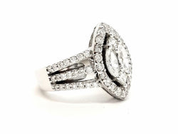 Bague Or blanc Diamant - Castafiore