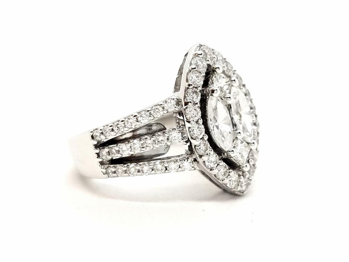 Bague Or blanc Diamant - Castafiore