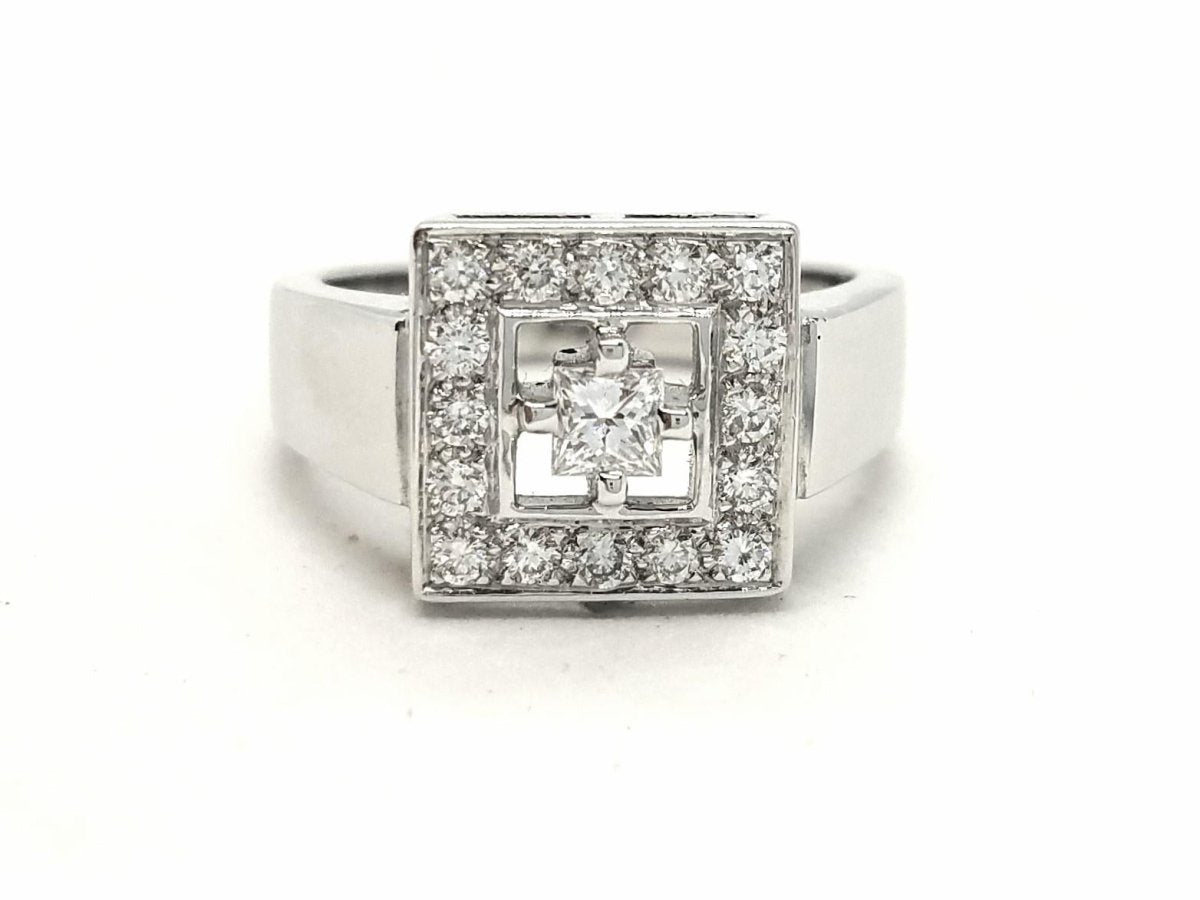 Bague Or blanc Diamant - Castafiore