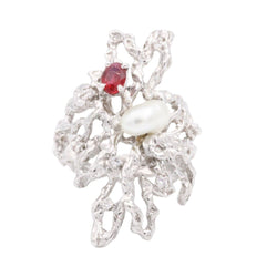 Bague Or blanc Diamant - Castafiore