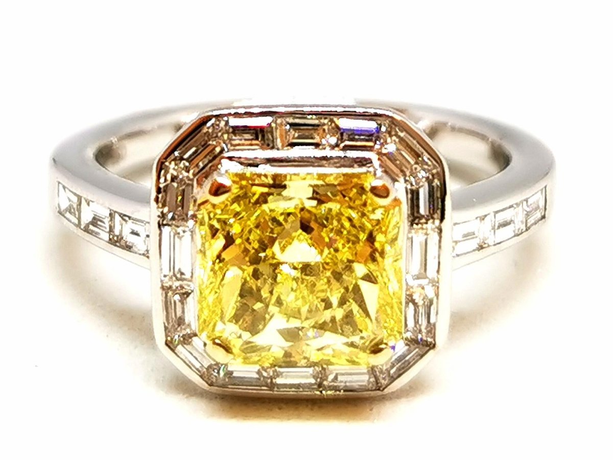 Bague Or blanc Diamant - Castafiore