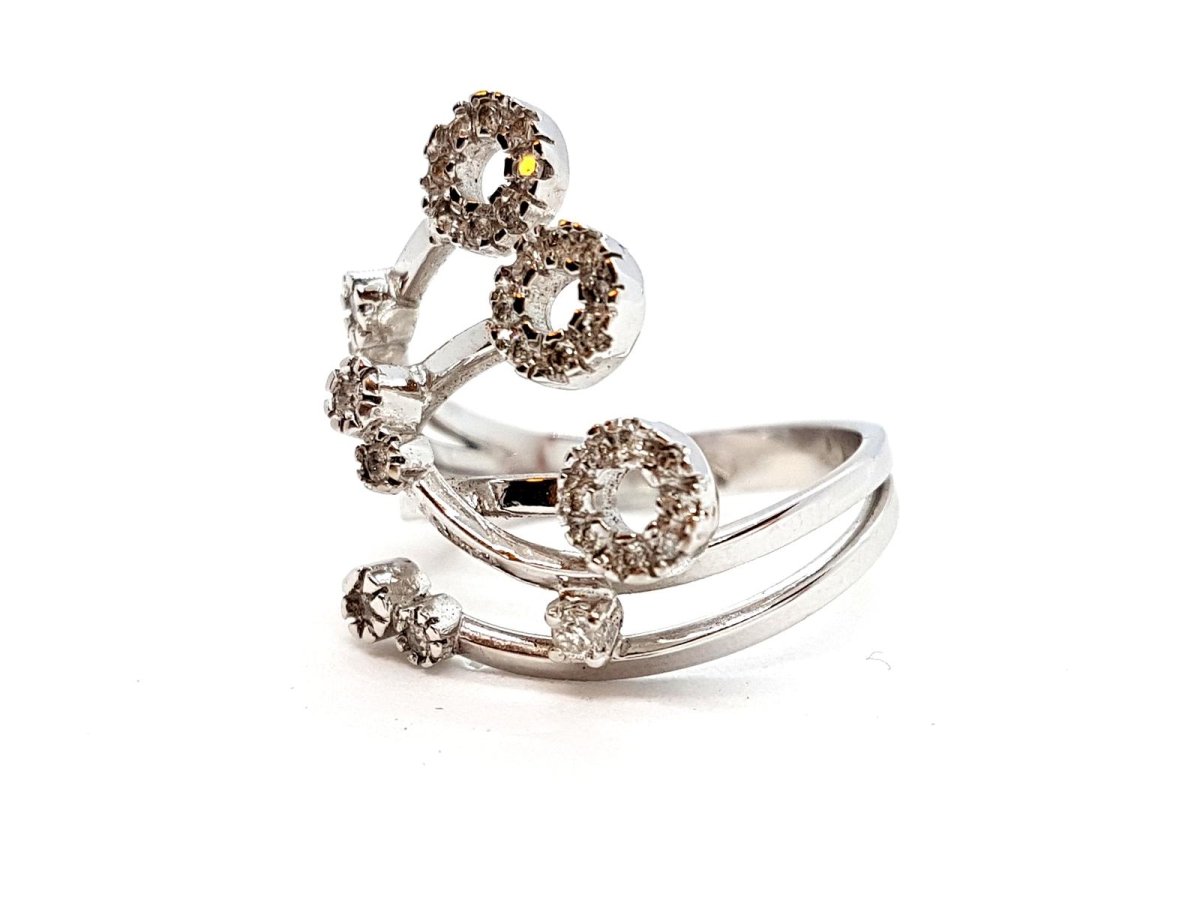 Bague Or blanc Diamant - Castafiore