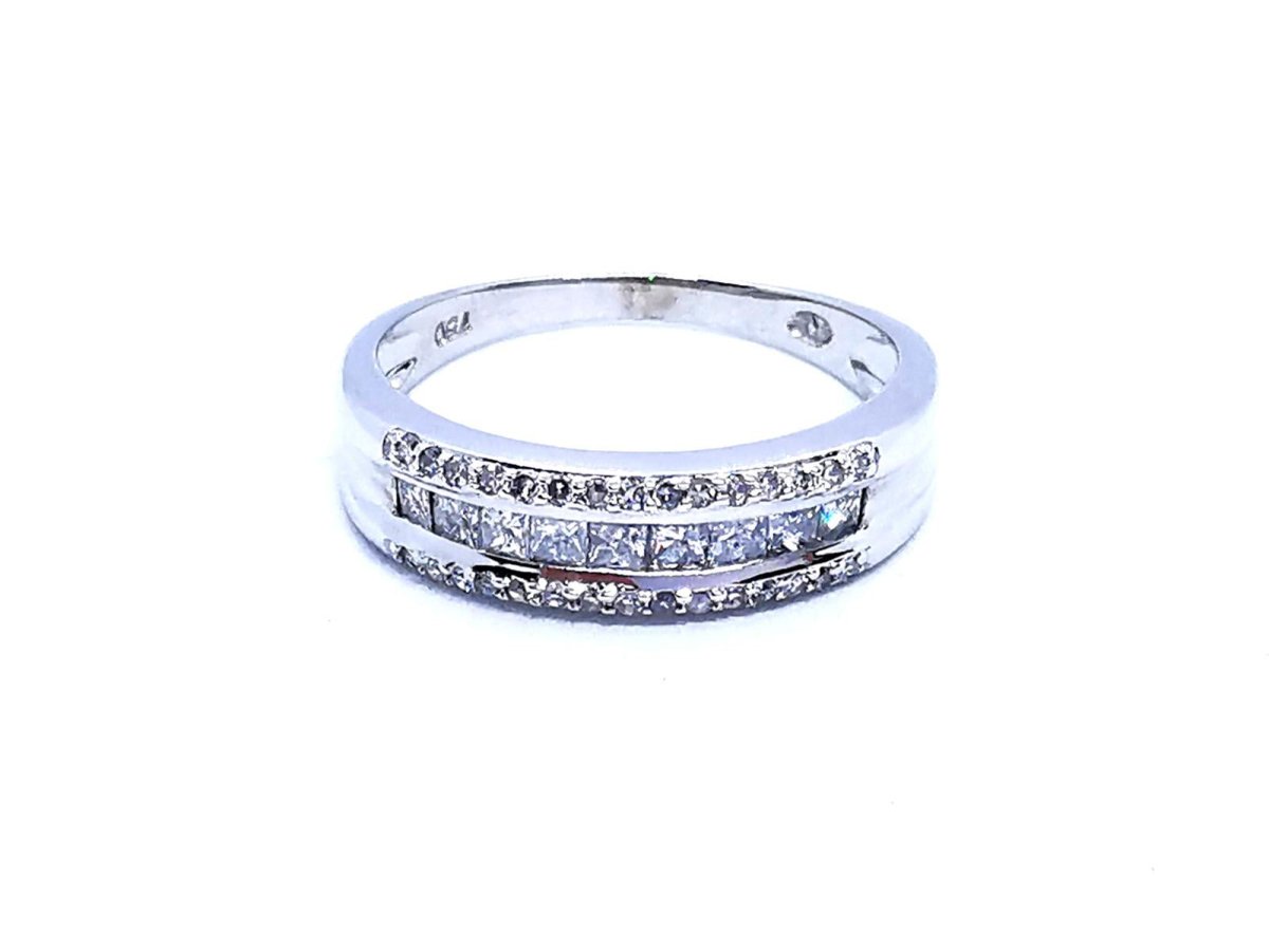 Bague Or blanc Diamant - Castafiore