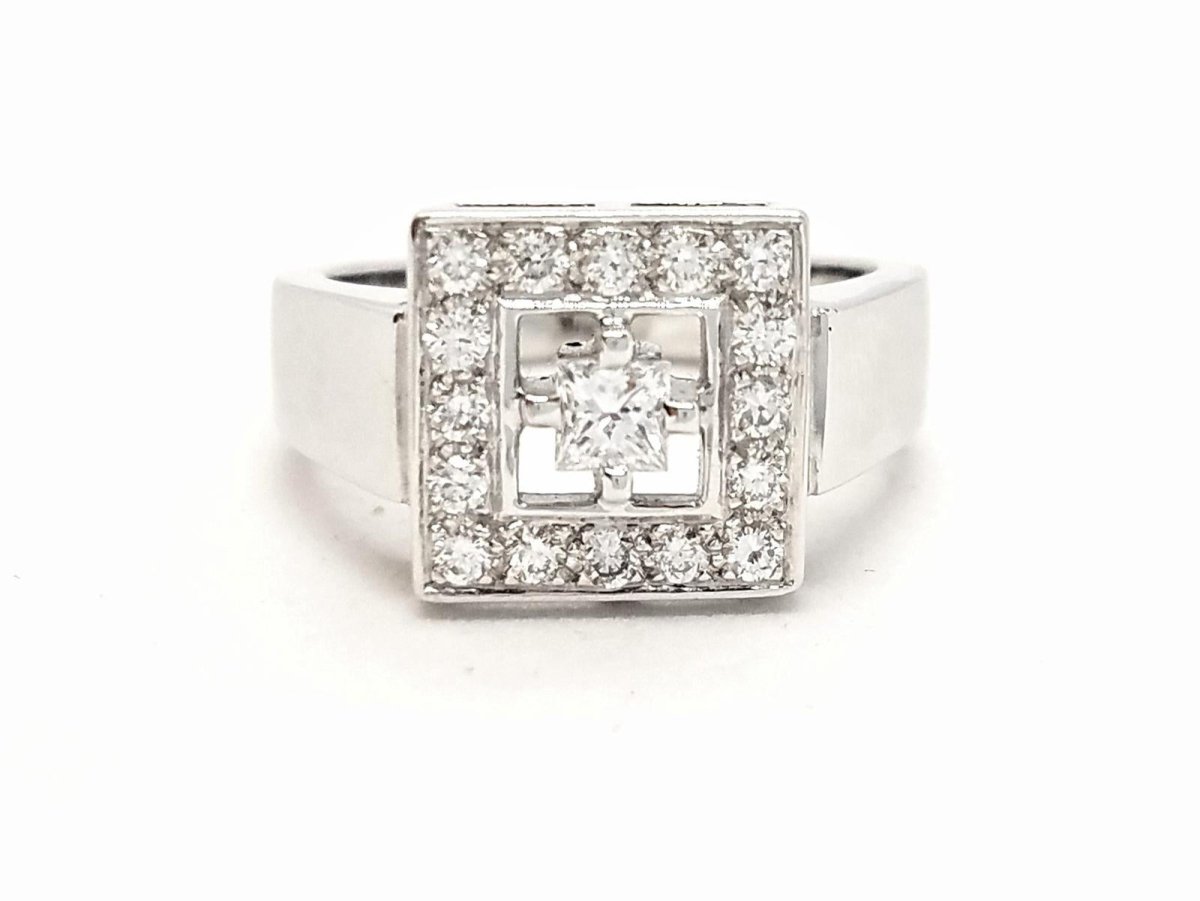 Bague Or blanc Diamant - Castafiore