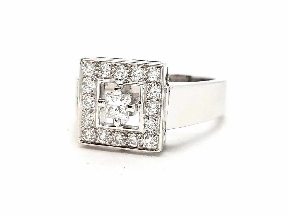 Bague Or blanc Diamant - Castafiore