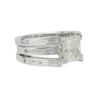 Bague or blanc, diamants coussin 2,01 carats - Castafiore