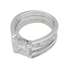 Bague or blanc, diamants coussin 2,01 carats - Castafiore