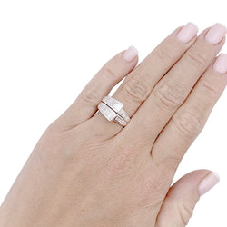 Bague or blanc et diamants - Castafiore