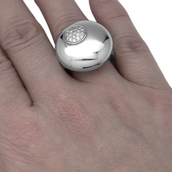 Bague or blanc et diamants - Castafiore